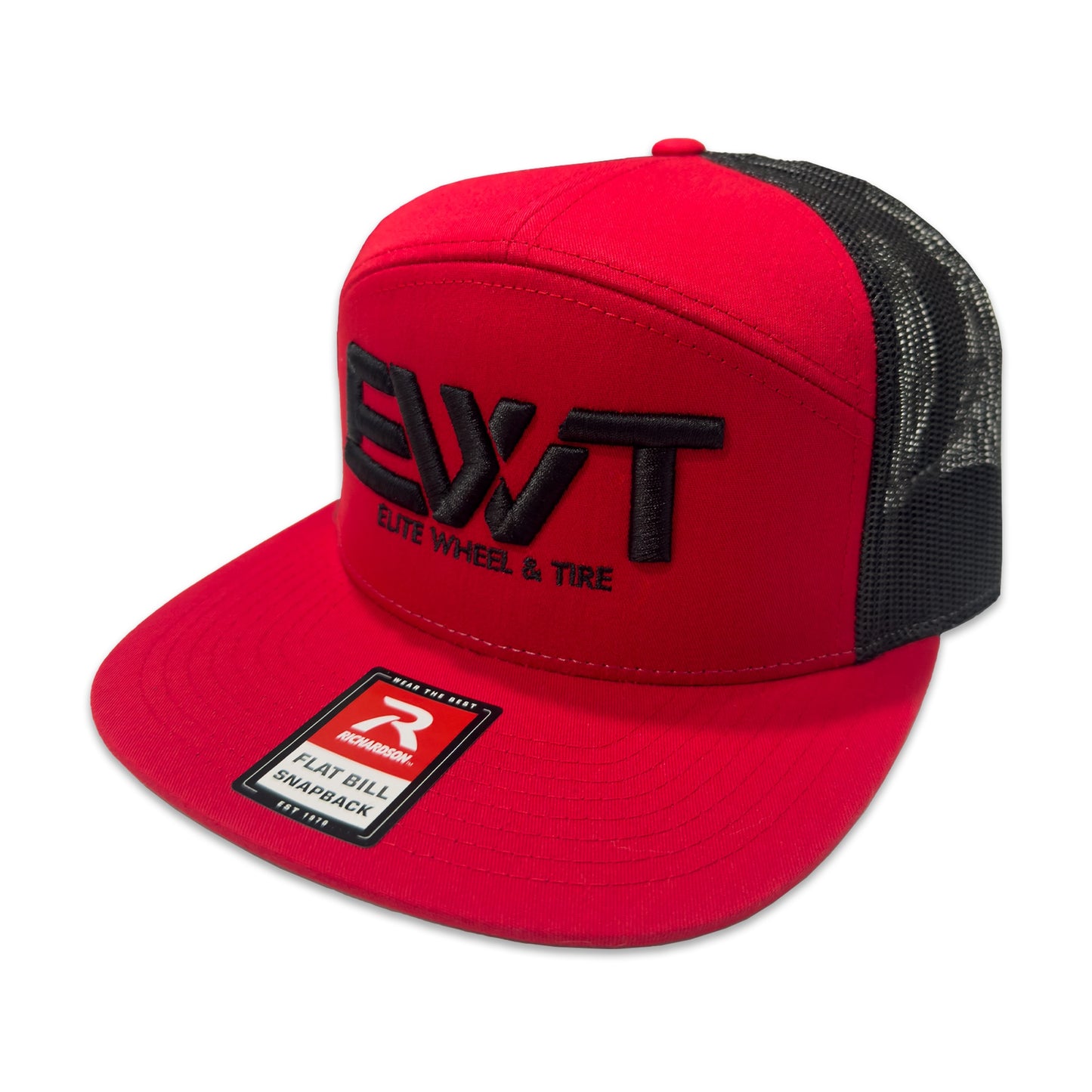 EWT FLAT BILL HAT  – RED/BLACK‼️ 35 ENTRIES ‼️