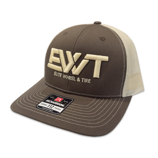 EWT TRUCKER HAT - BROWN‼️ 35 ENTRIES ‼️